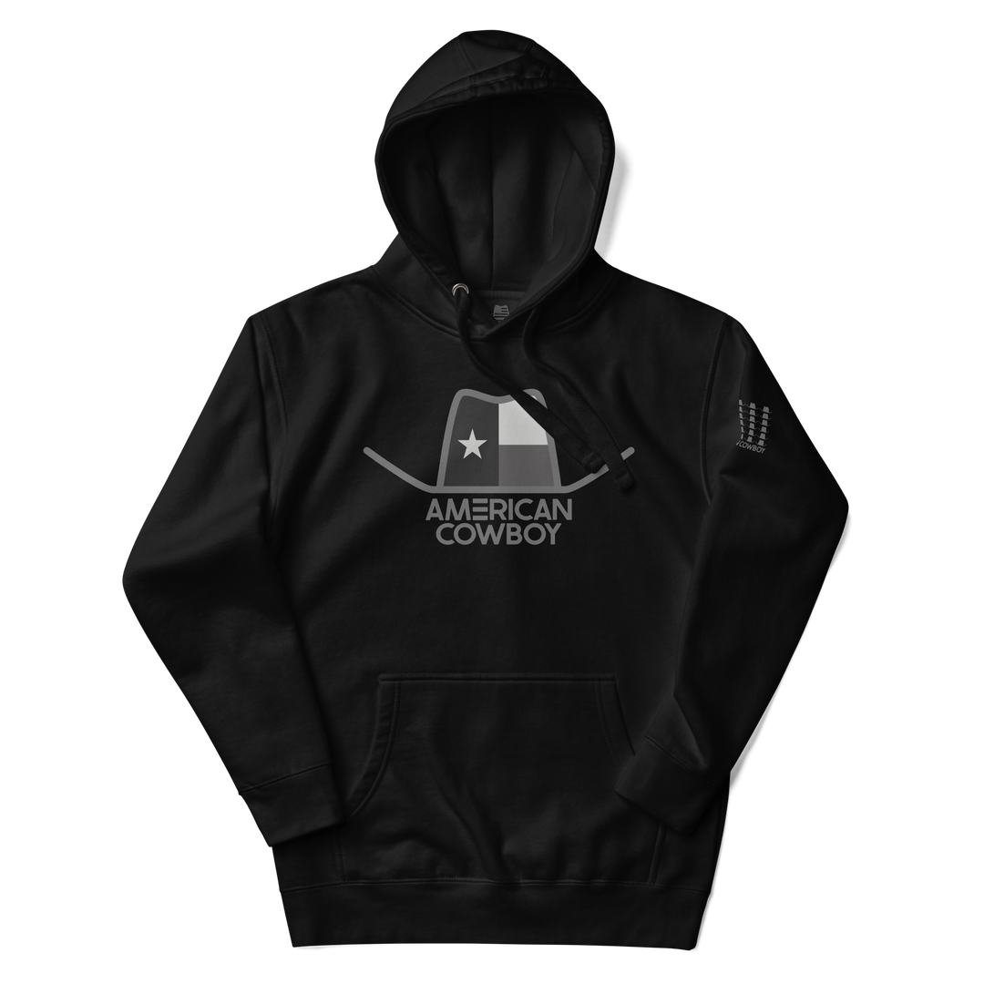 American Cowboy Texas Gray Hoodie