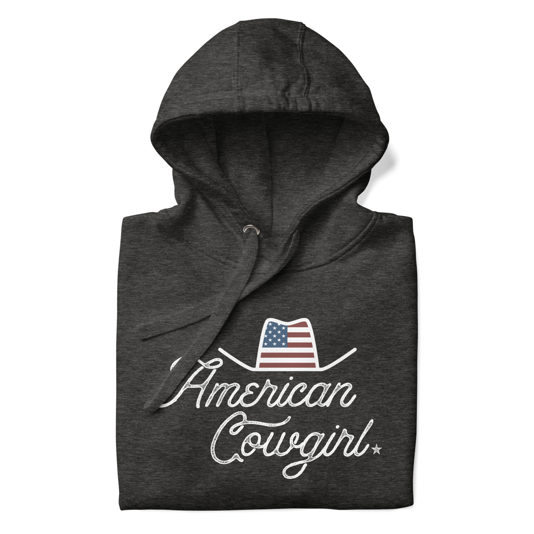 American Cowgirl Script Women's Hoodie (Unisex Fit)